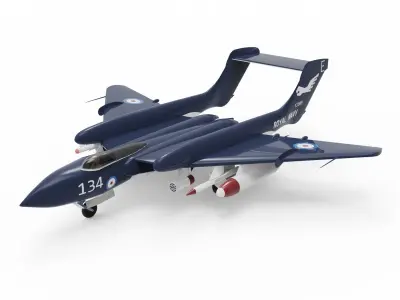 DH 110 Sea Vixen 3D model