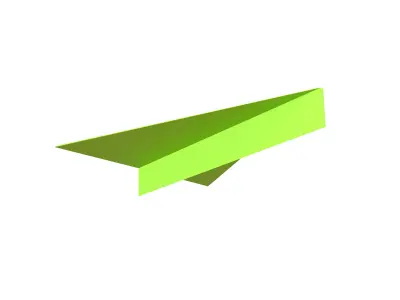 Paper Plane v4 003 Low-poly 3D model