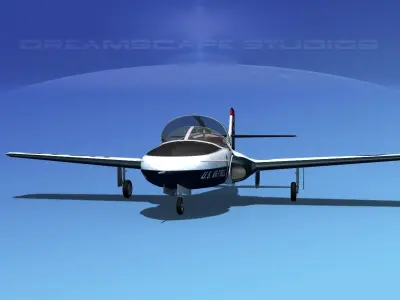 Cessna T-37 Tweetybird V05 USAF 3D model
