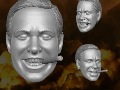 Hannibal The A Team fan art kit 3D printable For Action Figures 3D print model