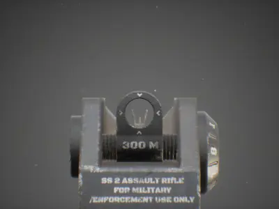 SS2 Assault Rifle Free low-poly 3D model