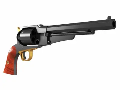 Gun Revolver Pistol 3D model