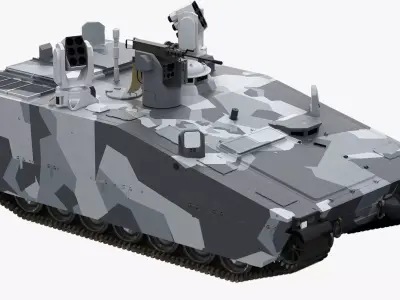 CV90 Armadillo Low-poly 3D model