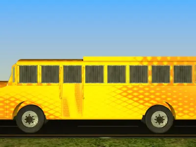 Indian Bus Model Type 4 Free low-poly 3D model