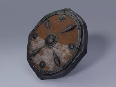 Old shield 3D model