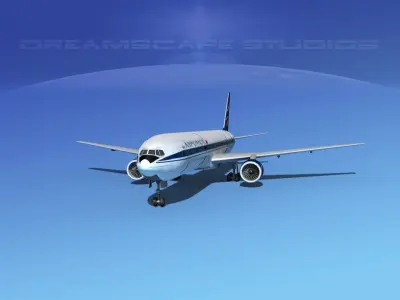 Boeing 777-300 Aeroflot 3D model