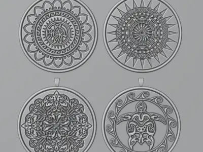 Art Pendants 3D print model
