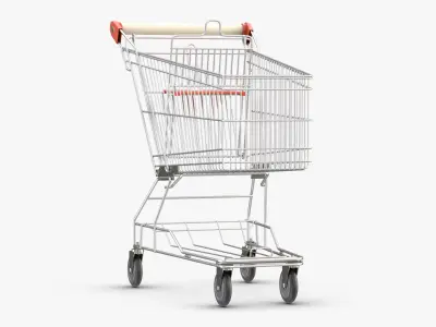 Shopping Cart 2 3D model purchase