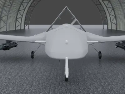 Bayraktar TB2 High detailed 3D model