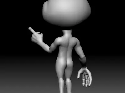 Alien Statue - 020 3D print model