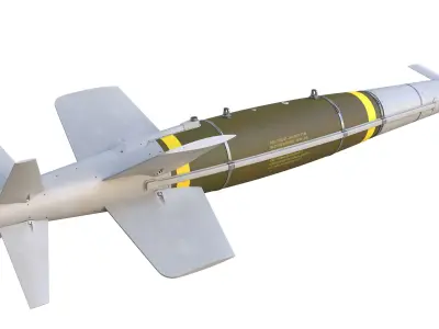 SPICE-2000 Guided Bomb Low-poly 3D model