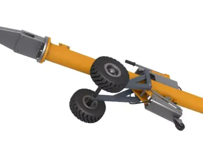 Aircraft Towbar 3D model