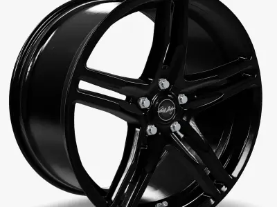 Carroll Shelby Wheel Company CS14 Wheel Gloss Black Mustang 3D model