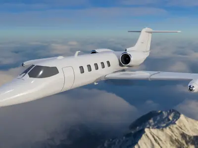 Learjet 35 ready to 3D printing 3D print model
