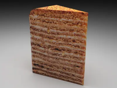 Medovik Cake 3D model