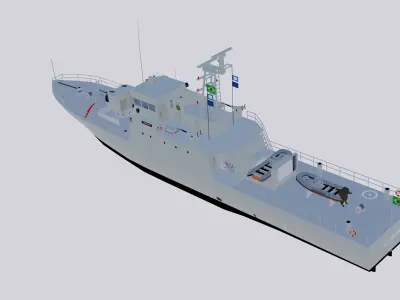 NPa Gurupi - P 47 Low-poly 3D model