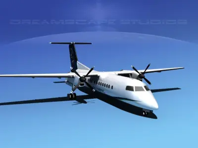 DeHavilland DHC-8-Q300 Olympic 3D model