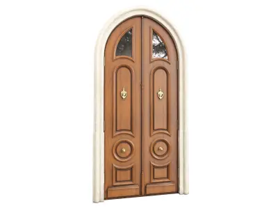 Entrance classic door 117 3D model