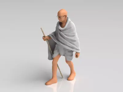Mahatma Gandhi - Statue 3D model