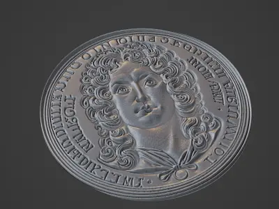 Diderot Medallion 3D print model