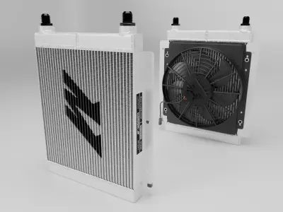 Mishimoto Heat Exchanger 3D model
