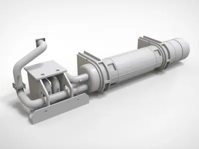 sci-fi Architecture kitbash 49 3D model