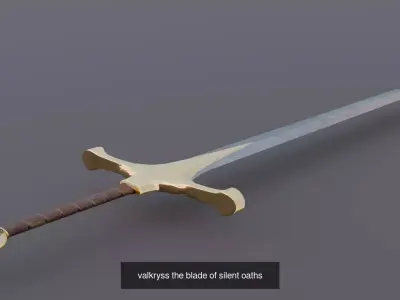 medieval gold weapon pack 2swords 2 daggers PBR 4k game ready 3D Model Collection