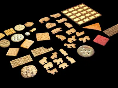 Crackers Collection 3D model