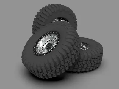 Fuel Zephyr Alloy Wheel 3D model
