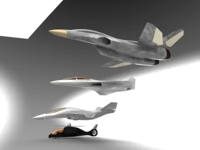 BWB fighter 3D model