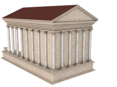 Ancient Greek Temple 3D model