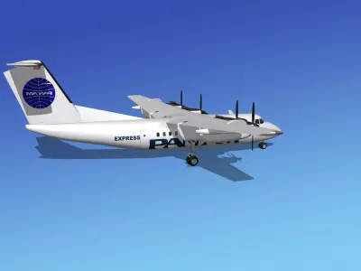 Dehavilland DHC-7 Pan American 3D model