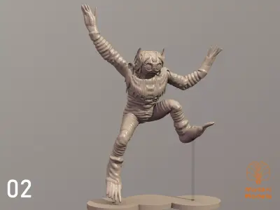 Wee Kreno and Maya Sculptures - Space 1999 10 Pack 3D print model