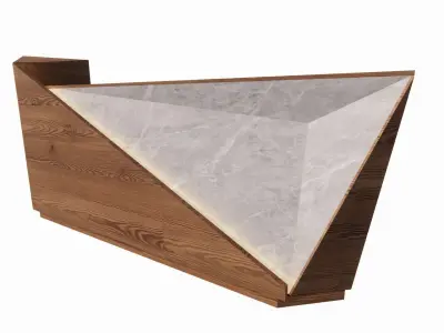 Reception Table Low-poly 3D model