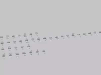 Emoji Statues Vehicles Megapack 3D print model