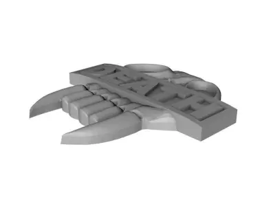 Judge Dredd Dark Judge badges 3D print model