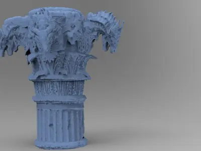 Dragon Pillar 3D model
