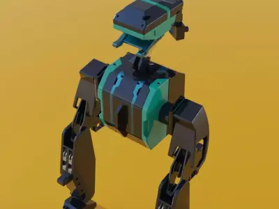 Robotic  heavy scifi mech hard surface  3D model