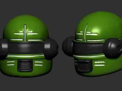 helmet high poly sculpt 3d printable ver 7 3D model 3D model 221