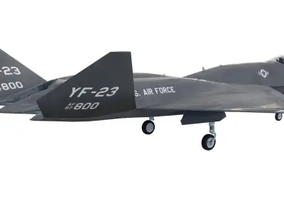 YF 23 Black Widow II Fighter Jet 3D model