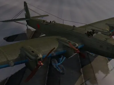 Tupolev TB-3 3D model