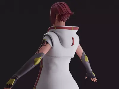 Rigged Female Character 3D model
