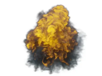 Explosion For War and Animation 2 3D model 3D model