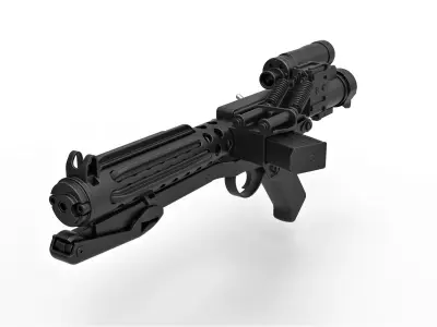 Stormtrooper Blaster E-11 from the movie Star Wars 3D model