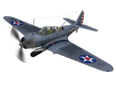 Douglas TDB-1 Devastator - T1  3D model