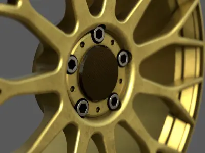 High-Performance Multi Spoke Alloy Wheel 3D model