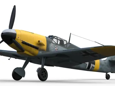 Bf 109 f-2  Messerschmitt  3D model
