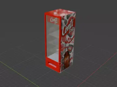 Geladeira Conti Cola Free low-poly 3D model