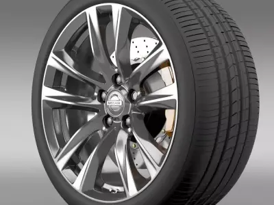 Nissan Fuga Hybrid wheel 2015 3D model