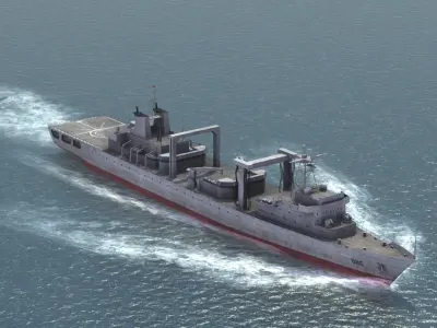 Type 903 Replenishment Ship 3D model